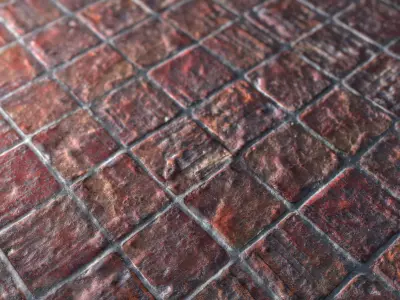 Red brick pavement texture 04 Texture