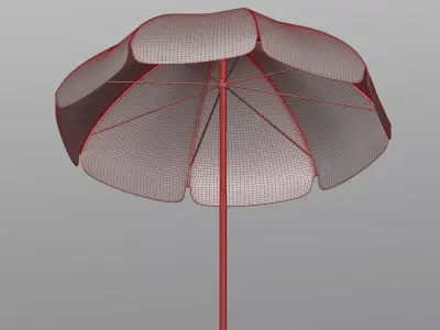 Beach umbrella 3D model