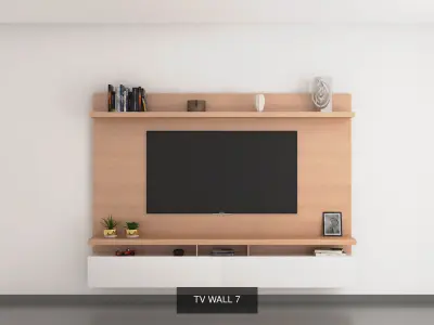 8 TV WALLS COLLECTION 1  3D Model Pack