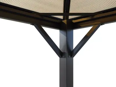 Canopy gazebo Milos Garden Point 3D model