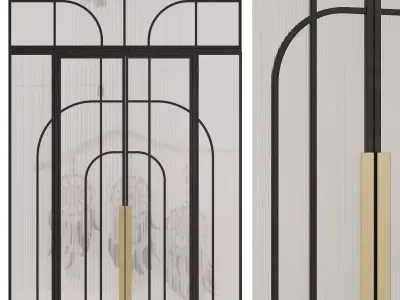 Entrance door set256 3D model