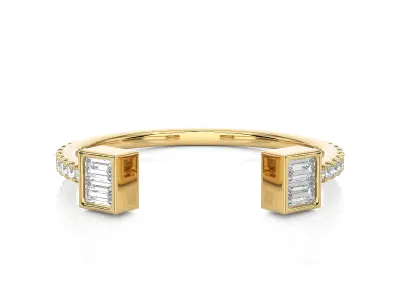 Light Minimalist Diamond Ring 3D print model purchase