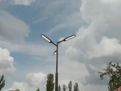 Street Light 11 version 5 3m with pole 3 Low-poly 3D model