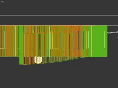 Creative book shelf with lamp Free 3D model