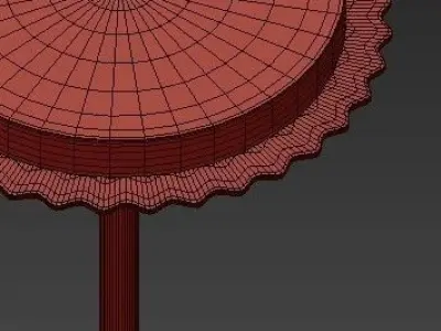 Untitled garfield chandelier with four lights 3D model