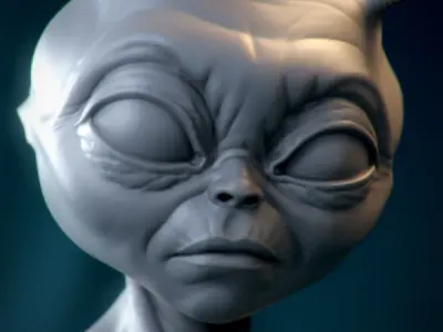 Martian Bust 3D print model