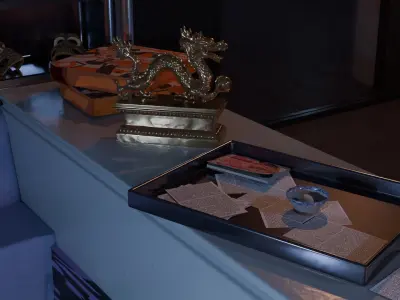 Cyberpunk interior 3D model