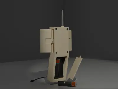 Retro Sci-Fi Phone Low-poly 3D model
