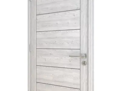 Door-031 wooden door 3D model