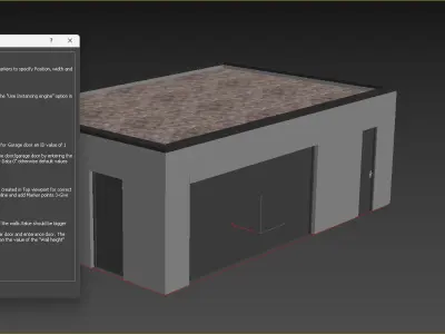 Parametric Garage house Railclone 3D model