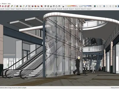 Sketchup Shopping Center G9 3D model