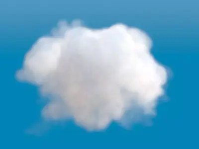 Realistic 3d cloud voxel grid 3D model