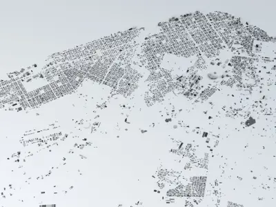 Havana Streets and Buildings 3D model