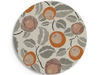 Hana Tiger Orange Rug Low-poly 3D model