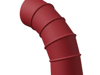Plastic Elbow Air Duct Toy 3D model