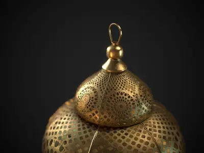 PBR Moroccan Lantern A Low-poly 3D model