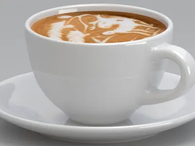 Coffee Cup Sat 2 3D model