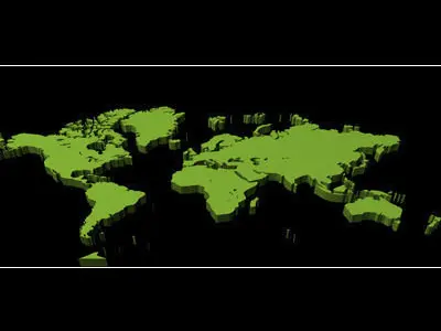 world bluebrass studio map 3D model