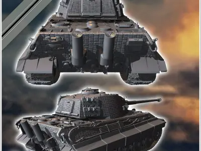 E-75 Entwicklung - Germany Eastern Western Berlin What If Altern 3D print model