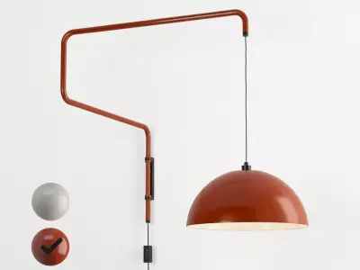 Plug-in wall light Low-poly 3D model