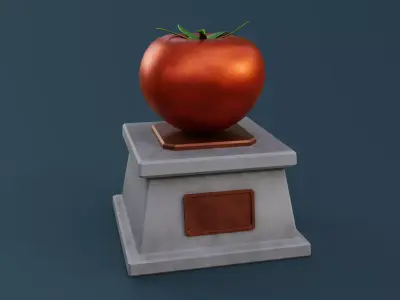 Tomato Monument Low-poly 3D model