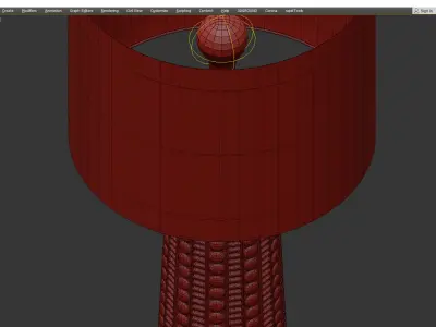 Newell Table Lamp Low-poly 3D model