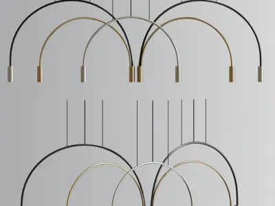 Modern Ceiling Chandelier Pendant Collection 3D model