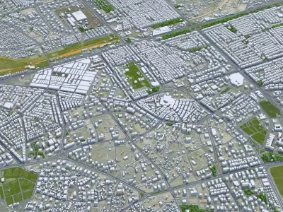 Kayseri Turkey 45km Low-poly 3D model