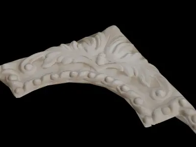 Architectural Corbel Scan Low-poly 3D model