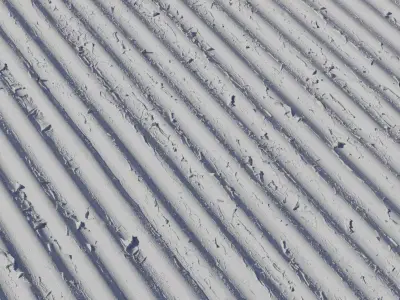 Peeling Paint Corrugated Metal  Texture