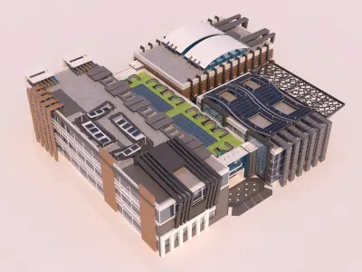 0033 - Art Center - 2021 - 01 - Design 02 - 2D Plans - 3D Files 3D model