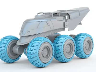 Sci-fi Mobile Scientific Station 3D print model