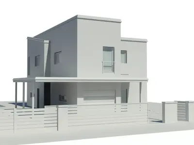 Family house Free 3D model