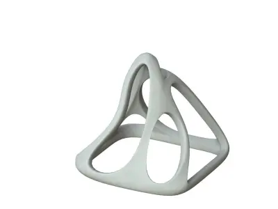 SciFi Cube Object No 58442 Low Poly Shape Low-poly 3D model