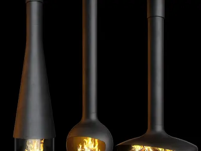 Fireplace set Focus Creation 2 3D model