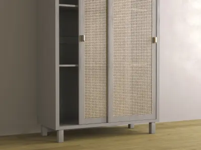 Cabinet Rattan 3D model
