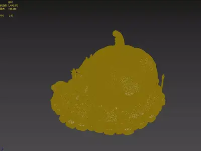 Pumpkin Cottage 3D model