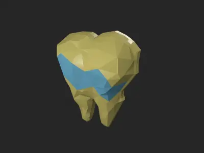 Tooth 3D printing ready Model for dental chamber 3D print model