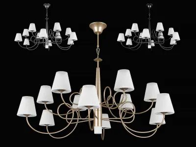 81433x Vortico Lightstar Chandelier 3D model
