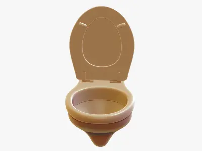 Wall Mounted Toilet 3D print model