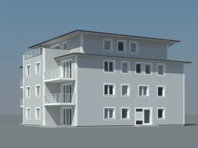 Condo Apartment Building 3D model