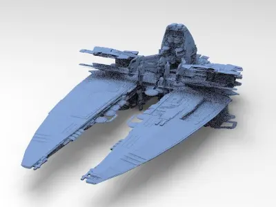 Dark Terra Former ship 5 3D model