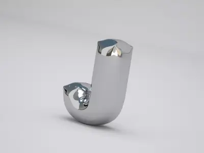 J Balloon Silver 3D model