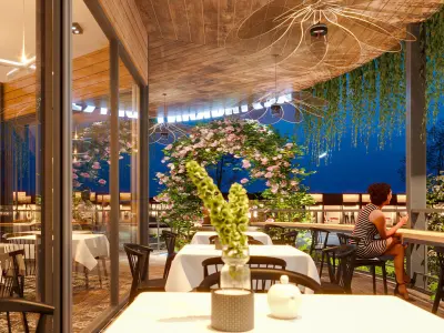 Exterior Restaurant -House Design - Vray for Sketchup 3D model