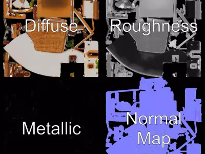 Mediterranean Villa model pack Low-poly 3D model