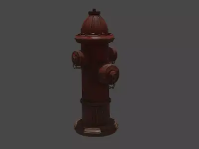 hydrant fire Low-poly 3D model order