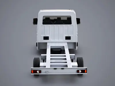 Renault Master 2025 Chassis Cab - Realistic PBR Textured 3D Model 