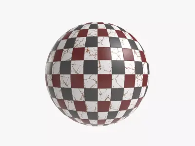 Floor Tile 001 PBR 4K - V25 Texture