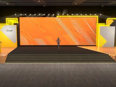 Event Stage 3D model