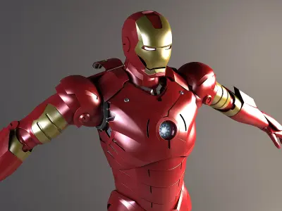 Iron Man Rigged 3D model